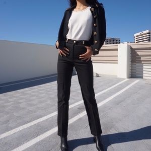 St.John Black High Rise Jeans